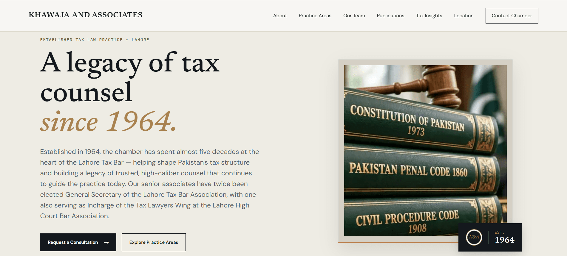 Khawaja and Associates screenshot
